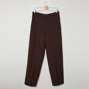 Vtg 90s Chocolate Trousers L